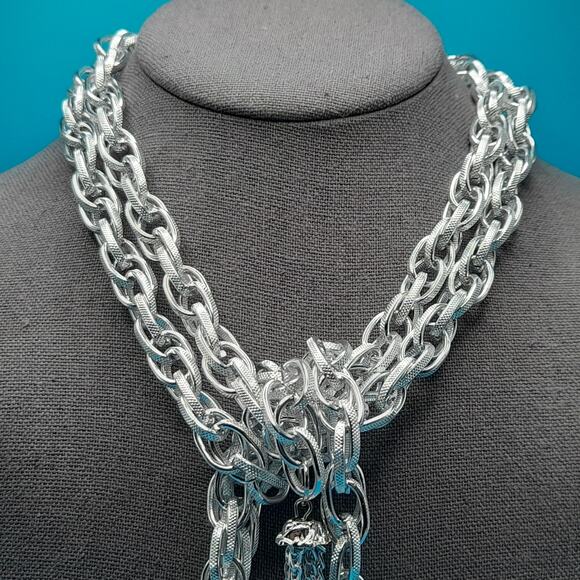 Vintage Long Lariat Tassel Necklace or Belt, Eloxal Jewelry - Picture 5 of 10